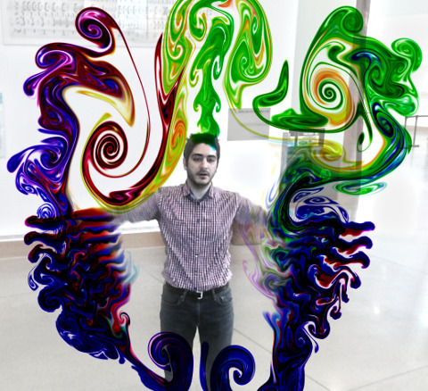 flow exhibit: squirting virtual ink